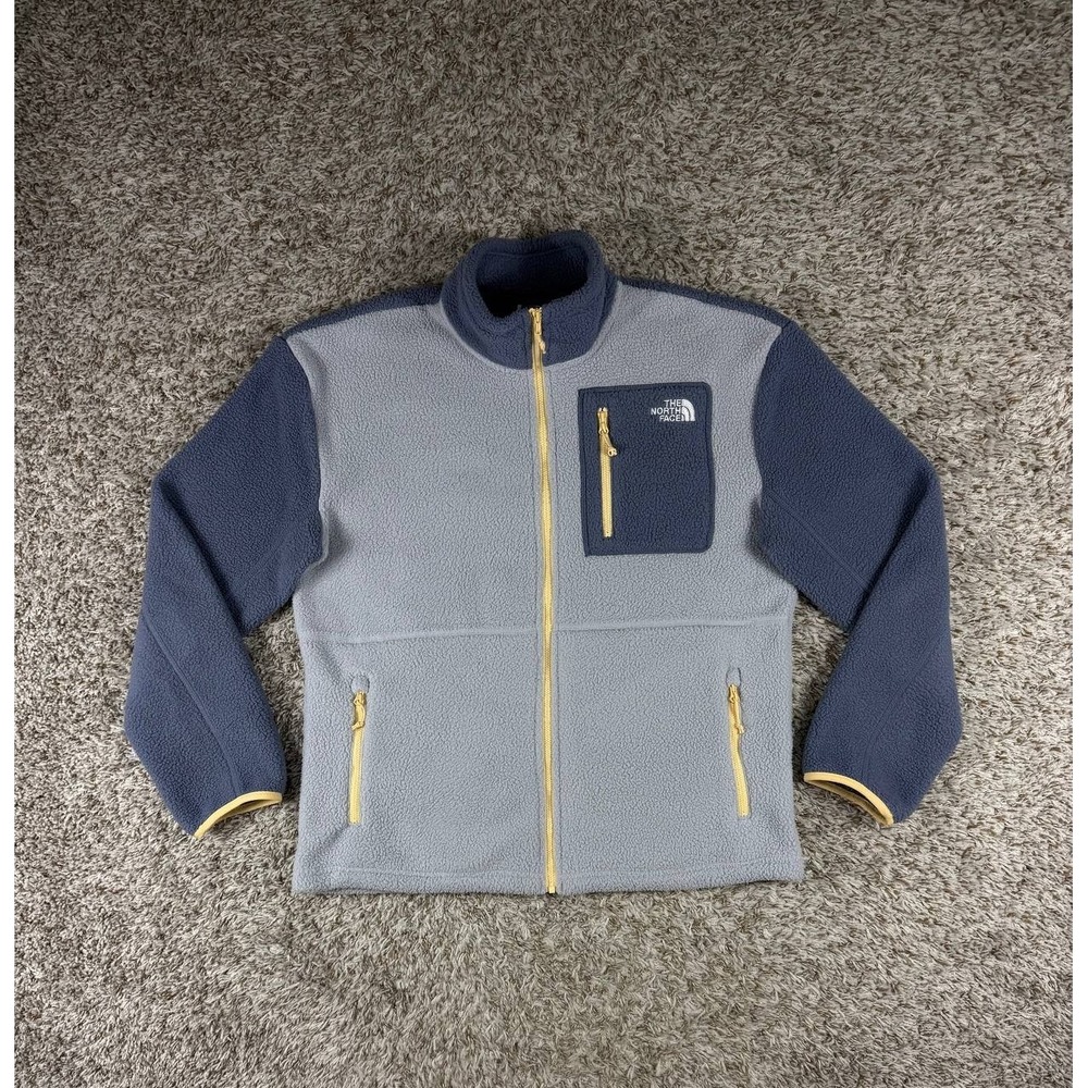 The North Face Women's Yumiori Full-Zip Fleece Jacket Blue Gray Size Large